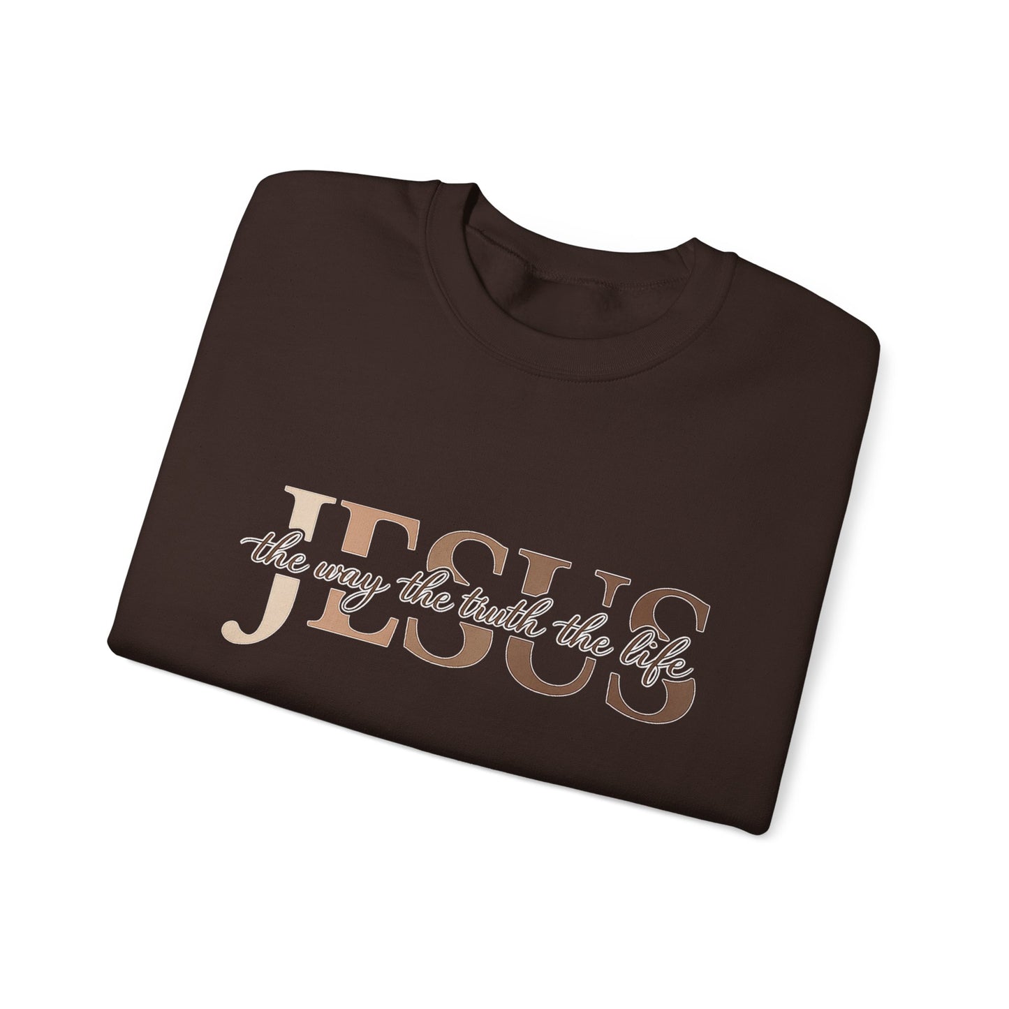 Jesus The Way The Truth The Life Crewneck Sweatshirt