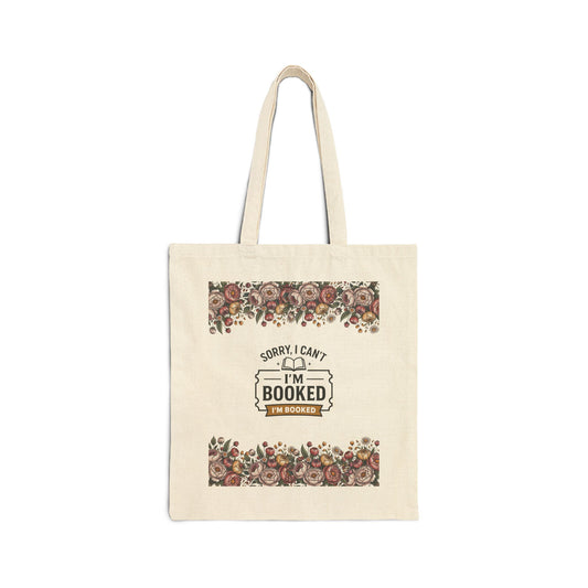 I’m Booked Floral Tote Bag