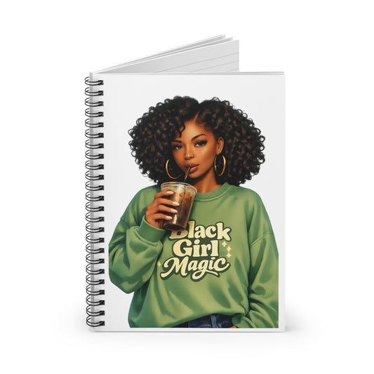 Black Girl Magic Spiral Notebook