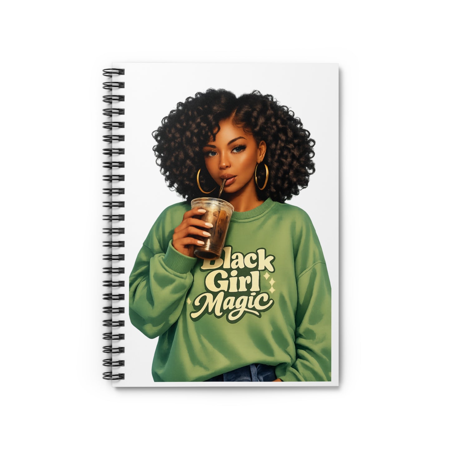 Black Girl Magic Spiral Notebook