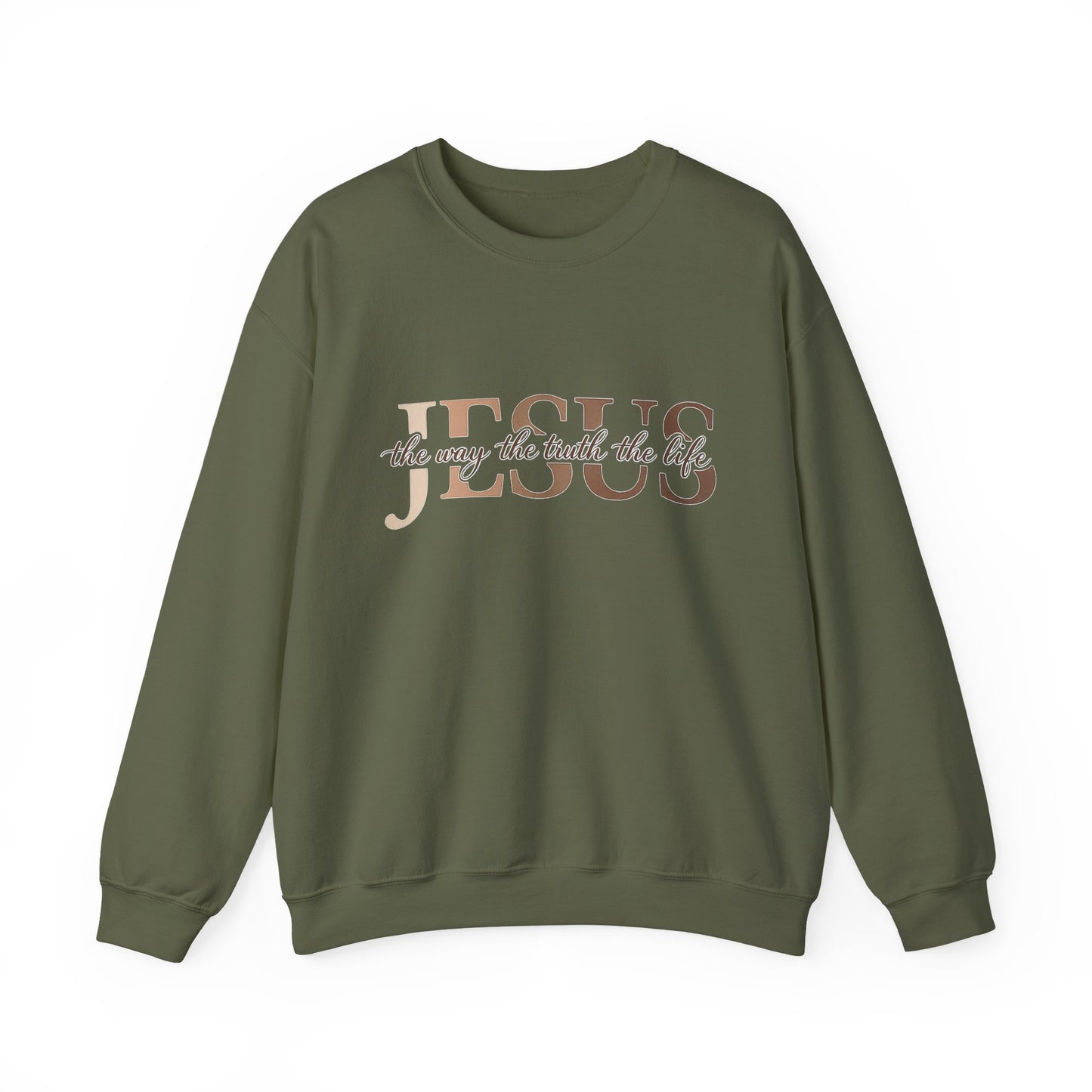 Jesus The Way The Truth The Life Crewneck Sweatshirt