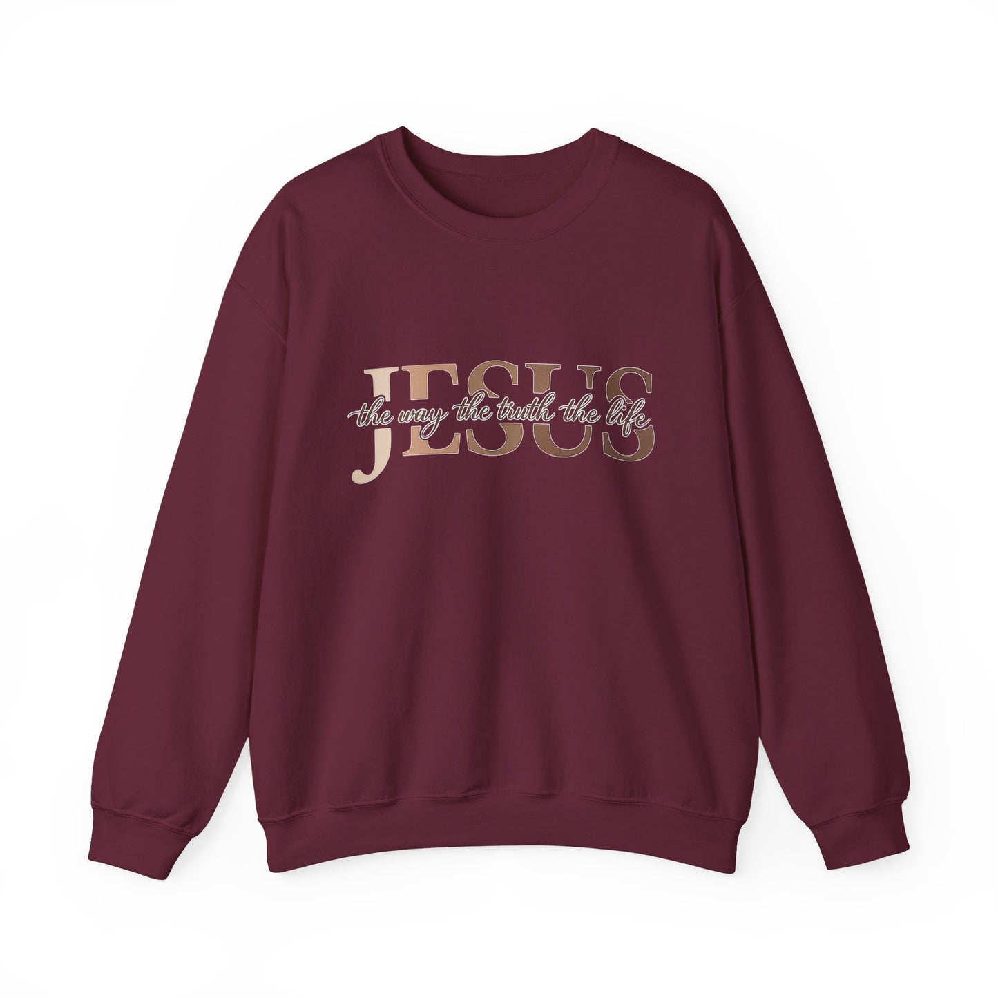 Jesus The Way The Truth The Life Crewneck Sweatshirt