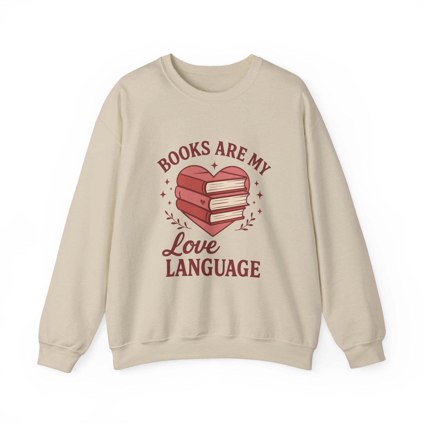 Books are my love language crewneck