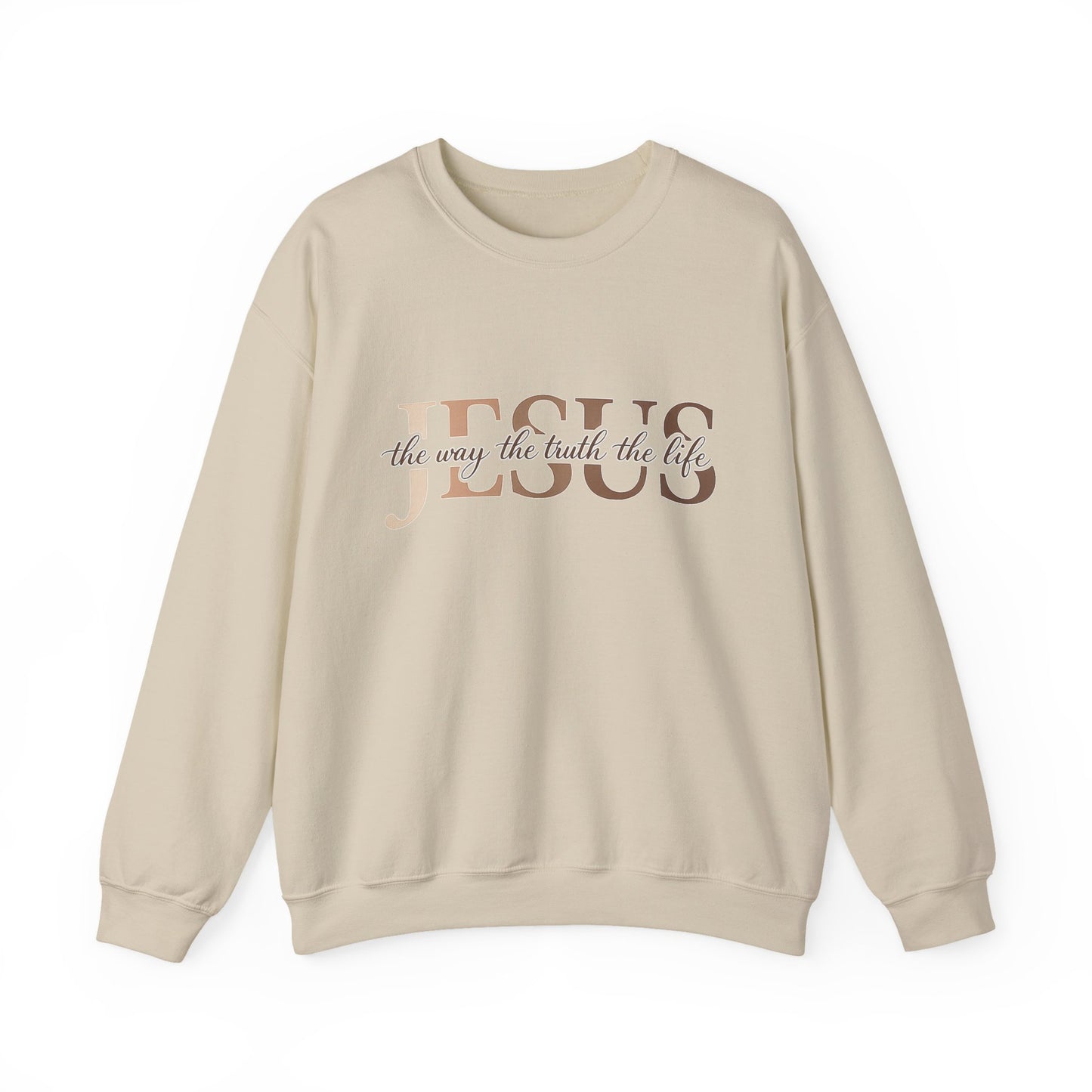 Jesus The Way The Truth The Life Crewneck Sweatshirt
