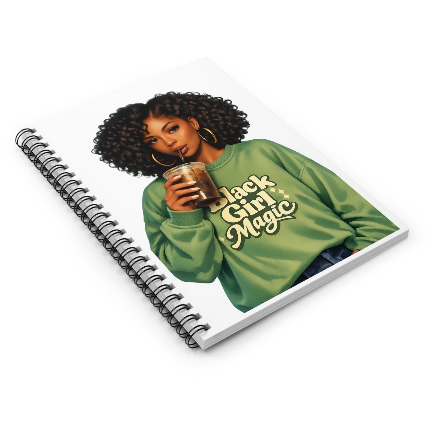 Black Girl Magic Spiral Notebook