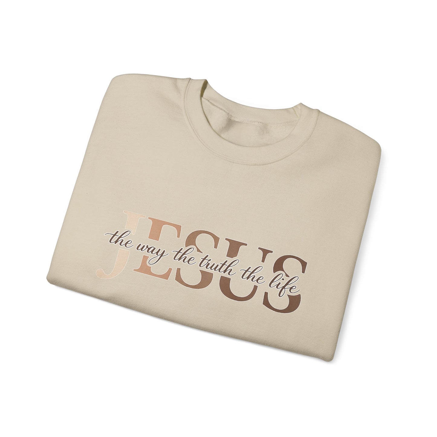 Jesus The Way The Truth The Life Crewneck Sweatshirt